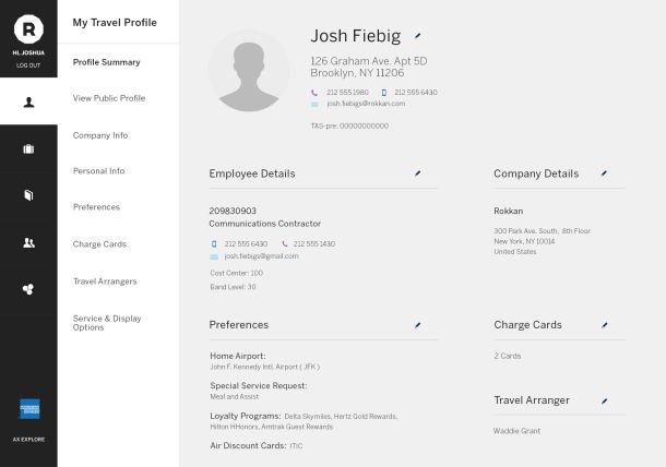 Traveler Profile