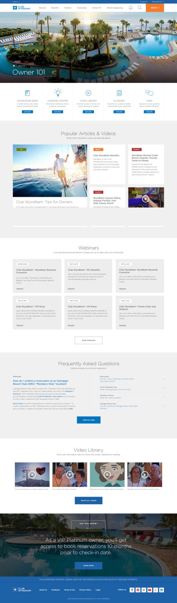 Wyndham CUI Desktop Page (Owner 101 Enclopedia)