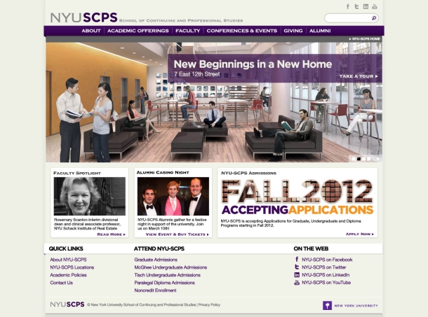 NYU-SCPS Homepage
