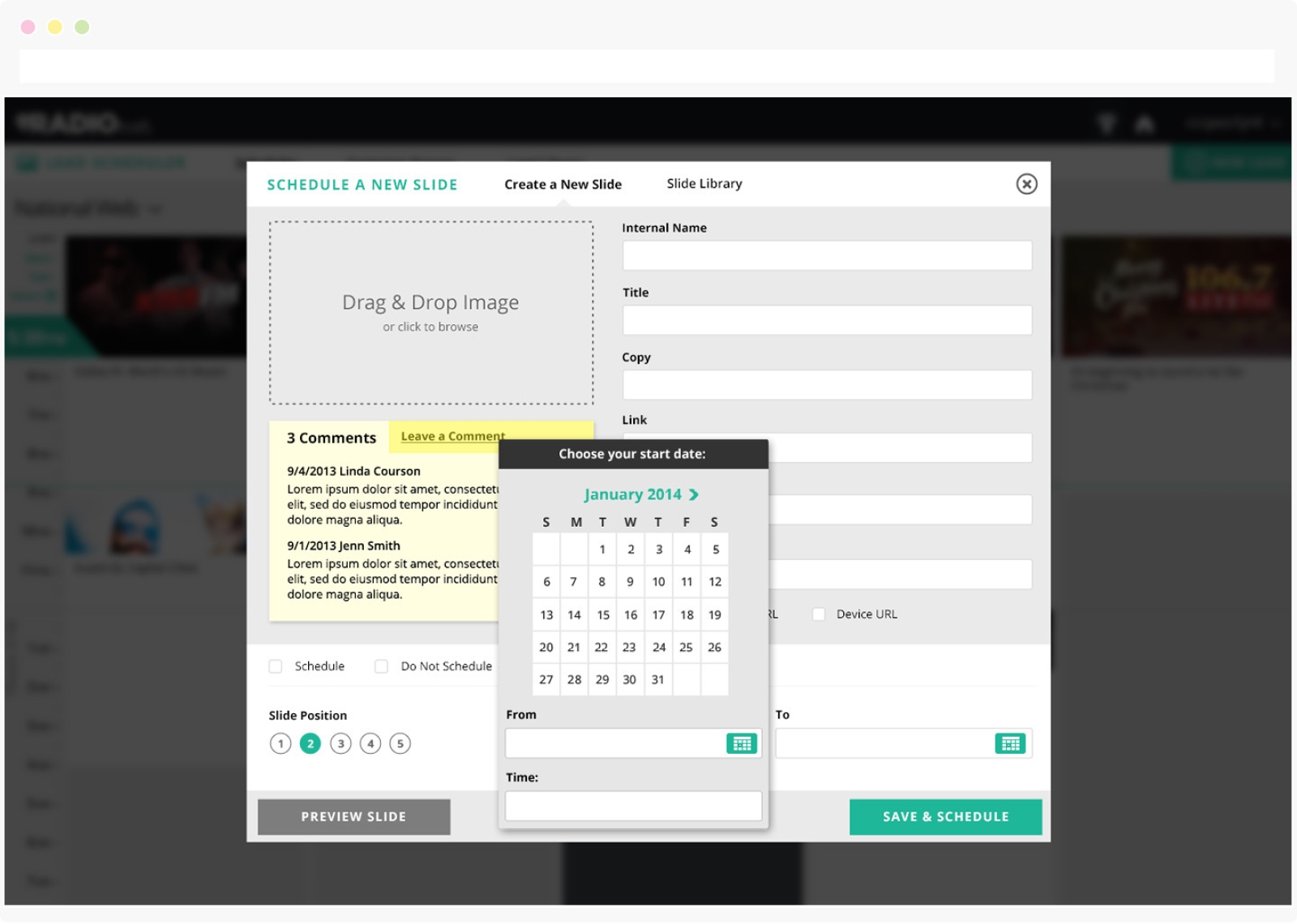 RadioEdit: Station Scheduling Tool, Calendar Overlay (Creative)