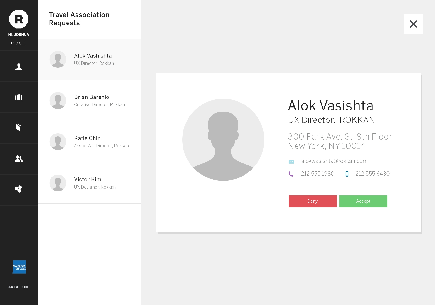 Travel Associate Request