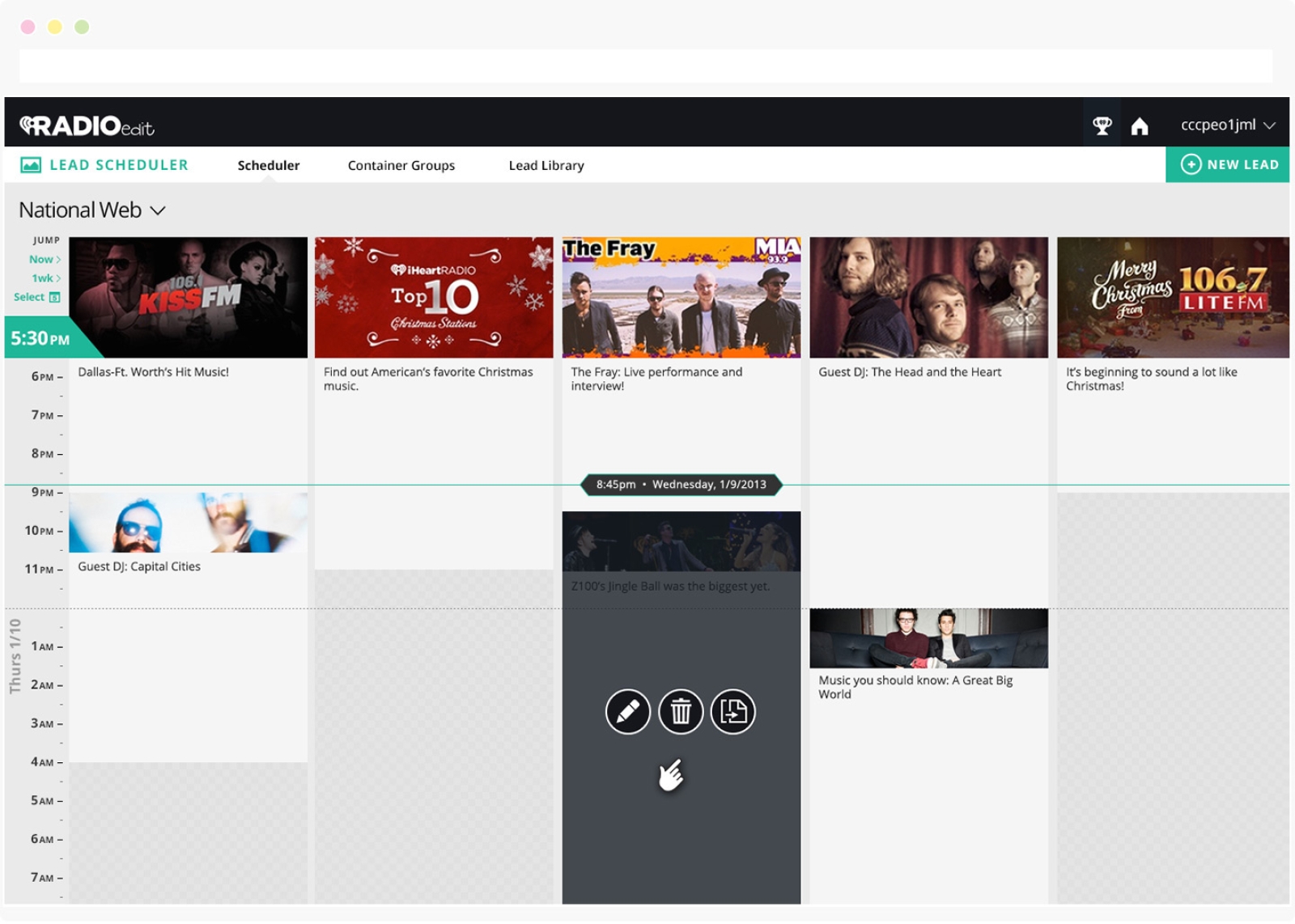 RadioEdit: Station Scheduling Tool (Creative)