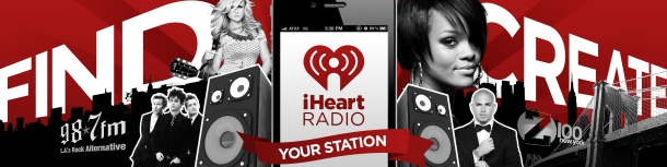 Banner and billboard art for iHeartRadio