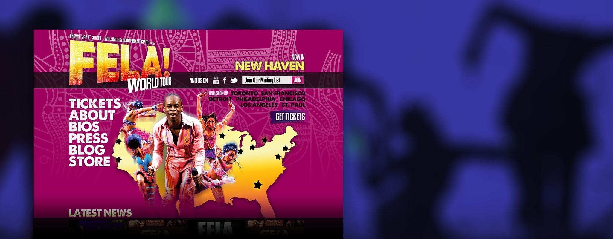Hero image: FELA! On Broadway's web site