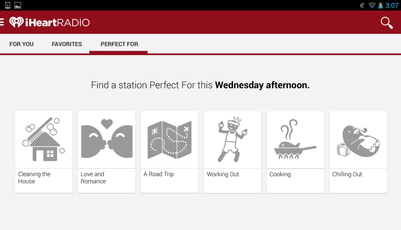 iHeartRadio Tablet: Find a Station