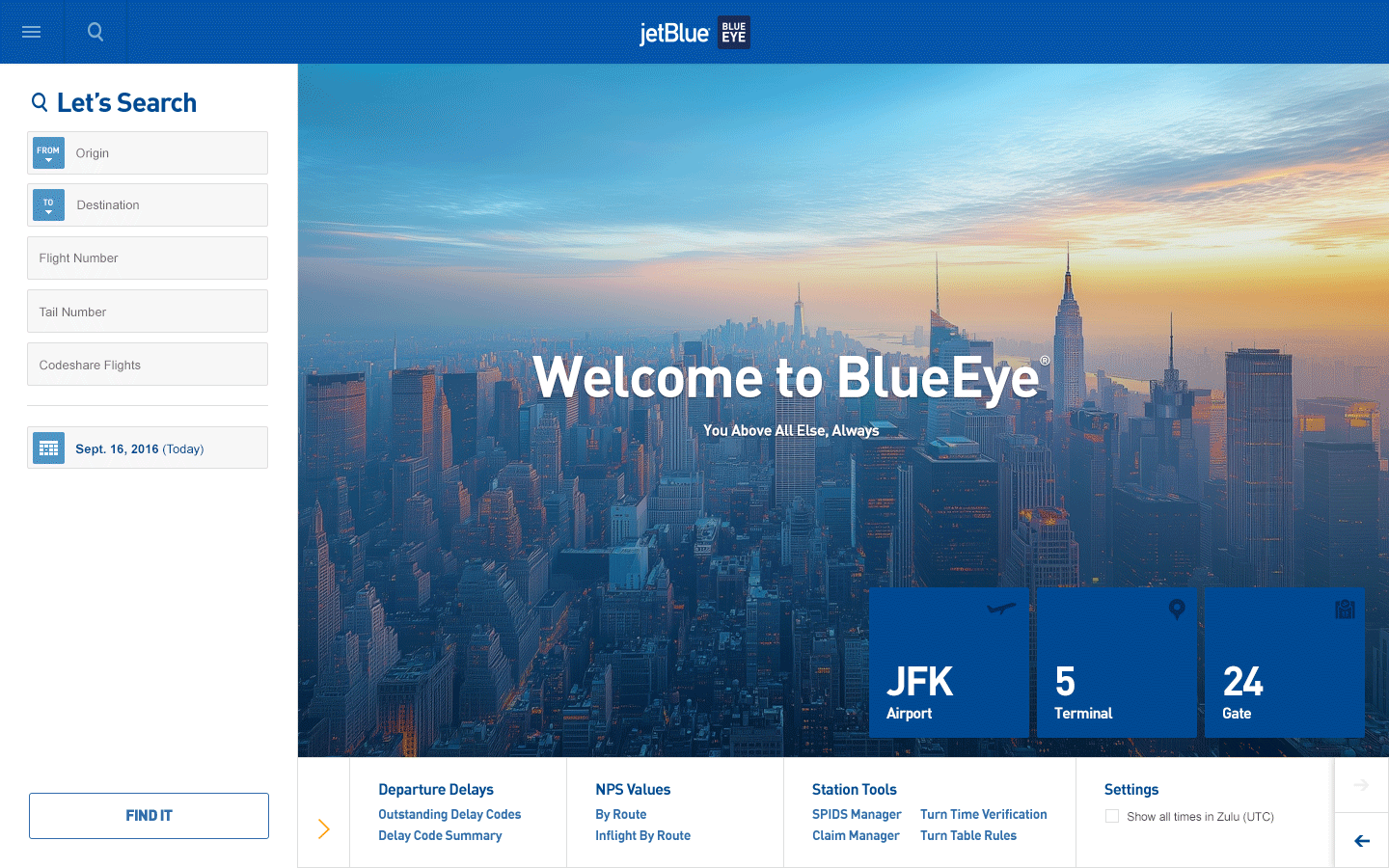 Samsung tablet with BlueEye Homescreen