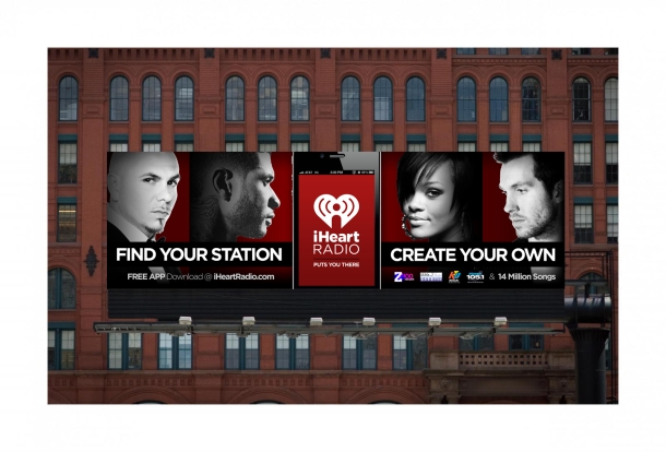 Banner and billboard art for iHeartRadio